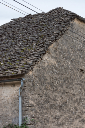 Détail du mur pignon sud.  © Région Bourgogne-Franche-Comté, Inventaire du patrimoine