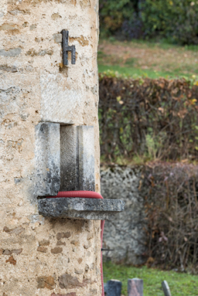 Détail de la pierre d'envol.  © Région Bourgogne-Franche-Comté, Inventaire du patrimoine