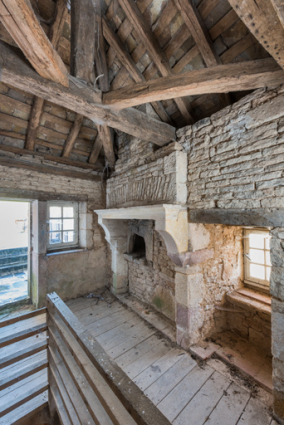 Vue intérieure de la cheminée.  © Région Bourgogne-Franche-Comté, Inventaire du patrimoine