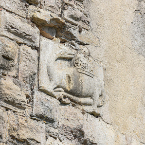 La salamandre, vue de trois quarts gauche. © Région Bourgogne-Franche-Comté, Inventaire du patrimoine