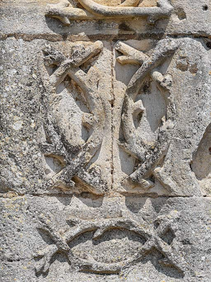 Détail des rinceaux végétaux. © Région Bourgogne-Franche-Comté, Inventaire du patrimoine