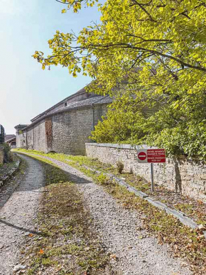 La rampe menant à la terrasse située au troisième étage de la tour. © Région Bourgogne-Franche-Comté, Inventaire du patrimoine La rampe menant à la terrasse située au troisième étage de la tour. © Région Bourgogne-Franche-Comté, Inventaire du patrimoine