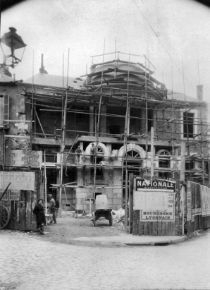 Chantier de construction (vers 1925). © Archives historiques de la Banque de France, Paris