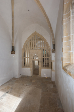 Vue intérieure de chapelle vers le nord. © Région Bourgogne-Franche-Comté, Inventaire du patrimoine