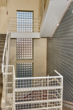 Cage d'escalier, depuis le 1er étage. © Région Bourgogne-Franche-Comté, Inventaire du patrimoine