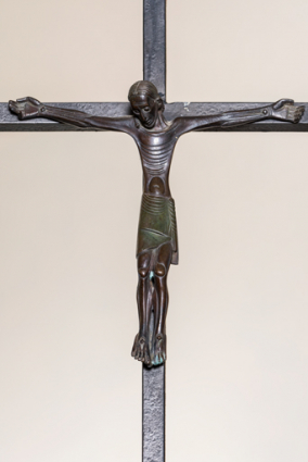Christ sur la croix. Vue d'ensemble. © Région Bourgogne-Franche-Comté, Inventaire du patrimoine Christ sur la croix. Vue d'ensemble. © Région Bourgogne-Franche-Comté, Inventaire du patrimoine