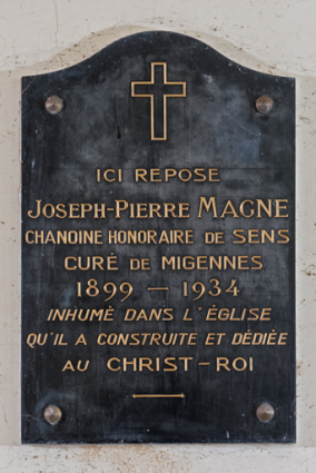 Plaque commémorative.  © Région Bourgogne-Franche-Comté, Inventaire du patrimoine