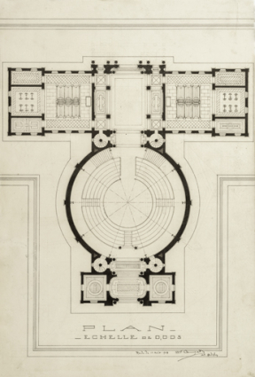 [Projet de cirque]. Plan. 13 août 1903. © Région Bourgogne-Franche-Comté, Inventaire du patrimoine