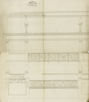 [Projet de décor pour la salle, par Thiébault]. S.d. [1898]. © Région Bourgogne-Franche-Comté, Inventaire du patrimoine