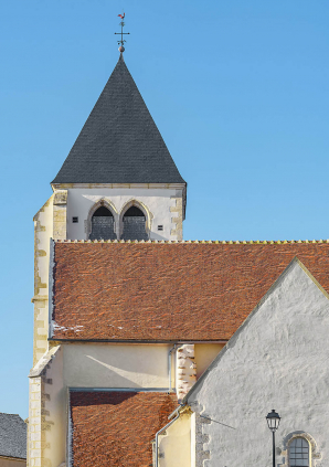 Détail de la toiture restaurée : vue depuis le chevet plat. © Région Bourgogne-Franche-Comté, Inventaire du patrimoine Détail de la toiture restaurée : vue depuis le chevet plat. © Région Bourgogne-Franche-Comté, Inventaire du patrimoine