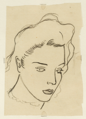 2e tableau : [2A] Portrait de femme. © Région Bourgogne-Franche-Comté, Inventaire du patrimoine
