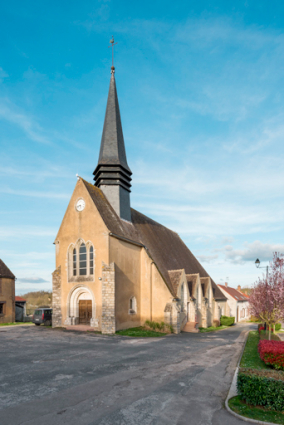 Vue d'ensemble de l'église.  © Région Bourgogne-Franche-Comté, Inventaire du patrimoine