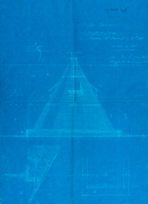 La Verrerie. Chapelle et Théâtre. Lucarnes et jardinières. 29 mars 1906. © Région Bourgogne-Franche-Comté, Inventaire du patrimoine