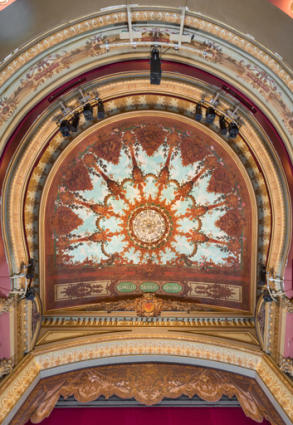 Salle : plafond. © Région Bourgogne-Franche-Comté, Inventaire du patrimoine