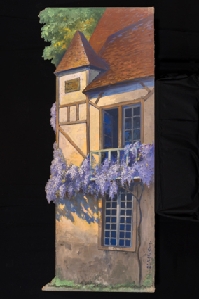 Décor Rustique plein-air : châssis du 2e plan, côté cour. © Région Bourgogne-Franche-Comté, Inventaire du patrimoine