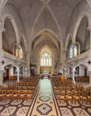 Chapelle : vue d'ensemble depuis l'entrée. © Région Bourgogne-Franche-Comté, Inventaire du patrimoine