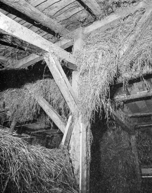 Détail : charpente de la grange. © Région Bourgogne-Franche-Comté, Inventaire du patrimoine
