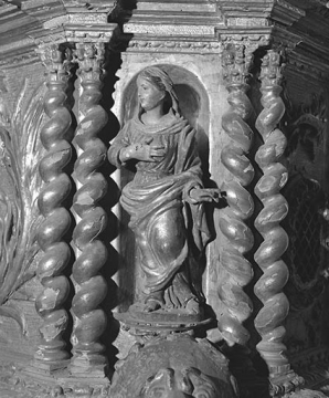 Statuette : sainte © Région Bourgogne-Franche-Comté, Inventaire du patrimoine