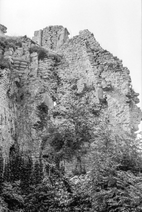 Vue extérieure du donjon. © Région Bourgogne-Franche-Comté, Inventaire du patrimoine