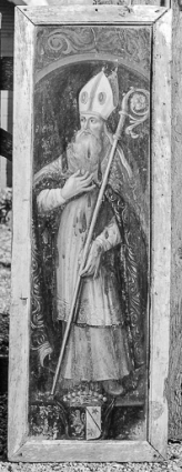 Panneau droit, verso : évêque © Région Bourgogne-Franche-Comté, Inventaire du patrimoine