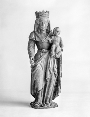 Vierge à l'enfant : face. © Région Bourgogne-Franche-Comté, Inventaire du patrimoine