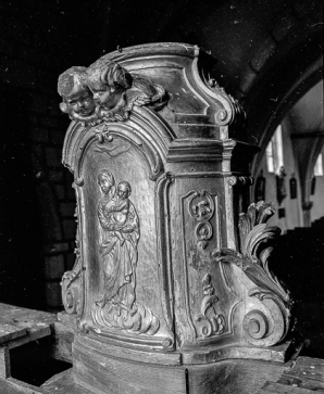 Revers du tabernacle. © Région Bourgogne-Franche-Comté, Inventaire du patrimoine