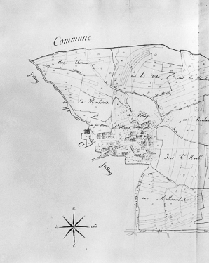 Plan cadastral. © Région Bourgogne-Franche-Comté, Inventaire du patrimoine
