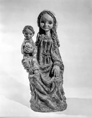 Statue : Vierge à l'Enfant. © Région Bourgogne-Franche-Comté, Inventaire du patrimoine