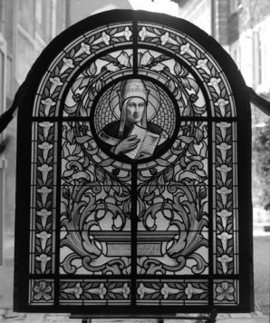 Baie 2 : saint Léon. © Région Bourgogne-Franche-Comté, Inventaire du patrimoine Baie 2 : saint Léon. © Région Bourgogne-Franche-Comté, Inventaire du patrimoine