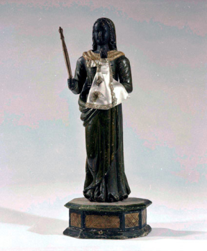 Vue de face sans ses vêtements de tissu. © Région Bourgogne-Franche-Comté, Inventaire du patrimoine