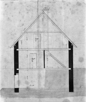 Coupe transversale. © Région Bourgogne-Franche-Comté, Inventaire du patrimoine