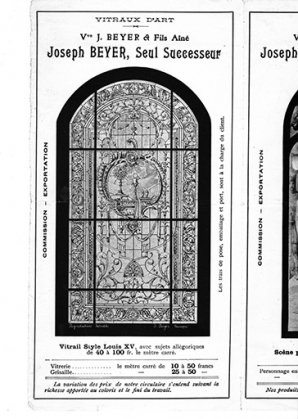 Publicité. Vitrail : ostensoir, calice,... © Région Bourgogne-Franche-Comté, Inventaire du Patrimoine