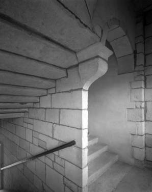 Détail de la montée d'escalier. © Région Bourgogne-Franche-Comté, Inventaire du patrimoine