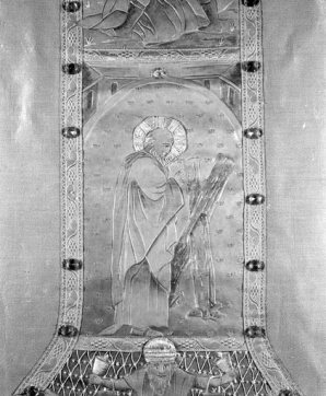 Détail sur la face : saint André. © Région Bourgogne-Franche-Comté, Inventaire du patrimoine