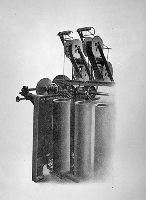 Dévideuse à pots tournants type D.S.P. © Région Bourgogne-Franche-Comté, Inventaire du patrimoine