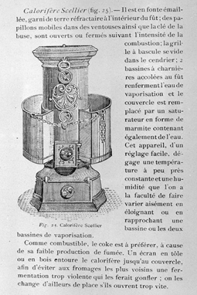 Calorifère Scellier. © Région Bourgogne-Franche-Comté, Inventaire du patrimoine