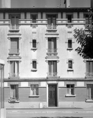 Cité ouvrière : élévation de la façade d'un immeuble. © Région Bourgogne-Franche-Comté, Inventaire du patrimoine