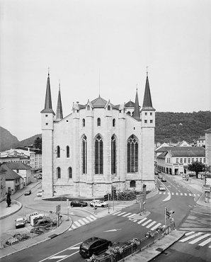 Chevet (vue verticale). © Région Bourgogne-Franche-Comté, Inventaire du patrimoine