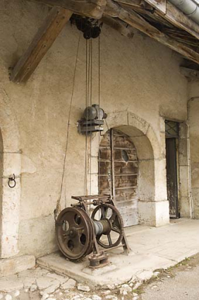 Déchargeuse : vue d'ensemble du treuil. © Région Bourgogne-Franche-Comté, Inventaire du patrimoine