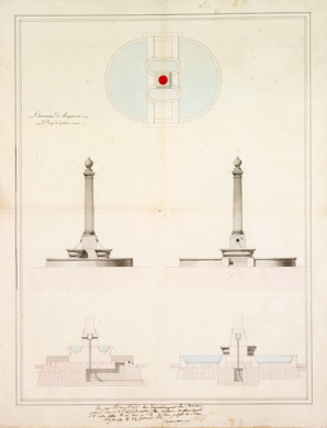 Commune de Rougemont. 2e projet de fontaine. 1831. © Région Bourgogne-Franche-Comté, Inventaire du patrimoine