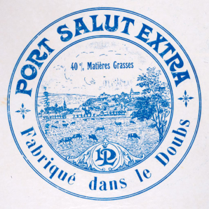 Emballage de "Port Salut Extra fabriqué dans le Doubs". © Région Bourgogne-Franche-Comté, Inventaire du patrimoine