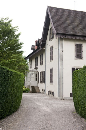 Vue depuis l'entrée du parc. © Région Bourgogne-Franche-Comté, Inventaire du patrimoine