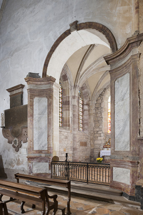 Chapelle du Miracle des Saintes-Hosties, vue de trois quarts. © Région Bourgogne-Franche-Comté, Inventaire du patrimoine