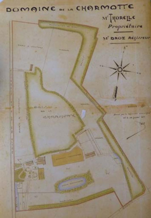 Plan de la Charmotte en 1931 © Région Bourgogne-Franche-Comté, Inventaire du patrimoine Plan de la Charmotte en 1931 © Région Bourgogne-Franche-Comté, Inventaire du patrimoine