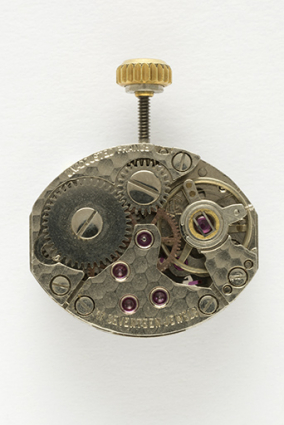 Mouvement de montre mécanique France Ebauches FE 68-A. © Région Bourgogne-Franche-Comté, Inventaire du patrimoine Mouvement de montre mécanique France Ebauches FE 68-A. © Région Bourgogne-Franche-Comté, Inventaire du patrimoine
