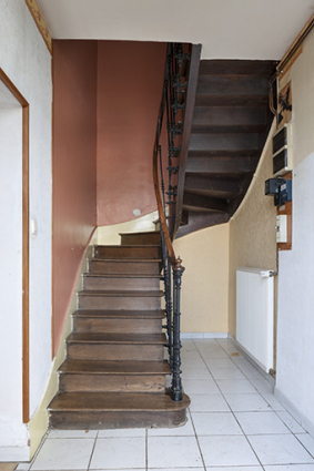 Escalier, vue d'ensemble. © Région Bourgogne-Franche-Comté, Inventaire du patrimoine