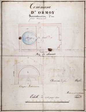 Construction du four rue antoine Lumière (1835). © Région Bourgogne-Franche-Comté, Inventaire du patrimoine Construction du four rue antoine Lumière (1835). © Région Bourgogne-Franche-Comté, Inventaire du patrimoine