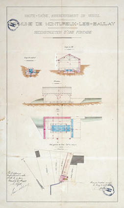 Reconstruction de l'édifice située dans l'ancien chemin de la Fontaine (1881). © Région Bourgogne-Franche-Comté, Inventaire du patrimoine