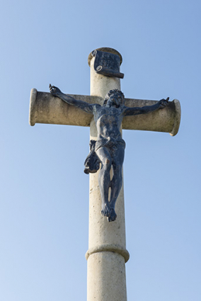 Détail du Christ. © Région Bourgogne-Franche-Comté, Inventaire du patrimoine