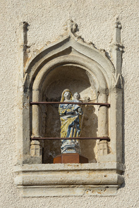 Détail de la niche et de la Vierge. © Région Bourgogne-Franche-Comté, Inventaire du patrimoine